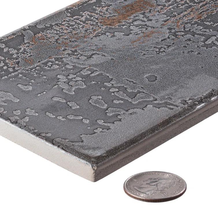 Andova Serenite 4-in. x 16-in. Subway Vintage Look Glazed Porcelain Vintage Wall Tile