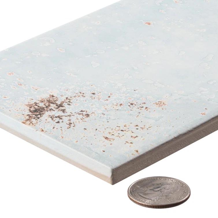 Serenite 4-in. x 16-in. Subway Vintage Look Glazed Porcelain Vintage Wall Tile