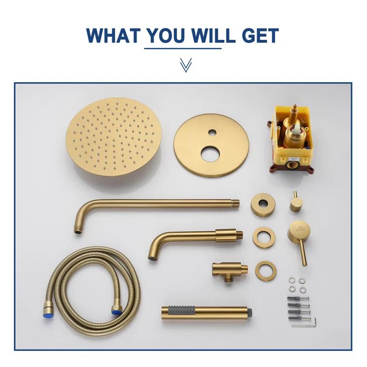 PureEssence Pressure-Balanced (Temperature And Volume) All-In-One Kit with Rough in-Valve