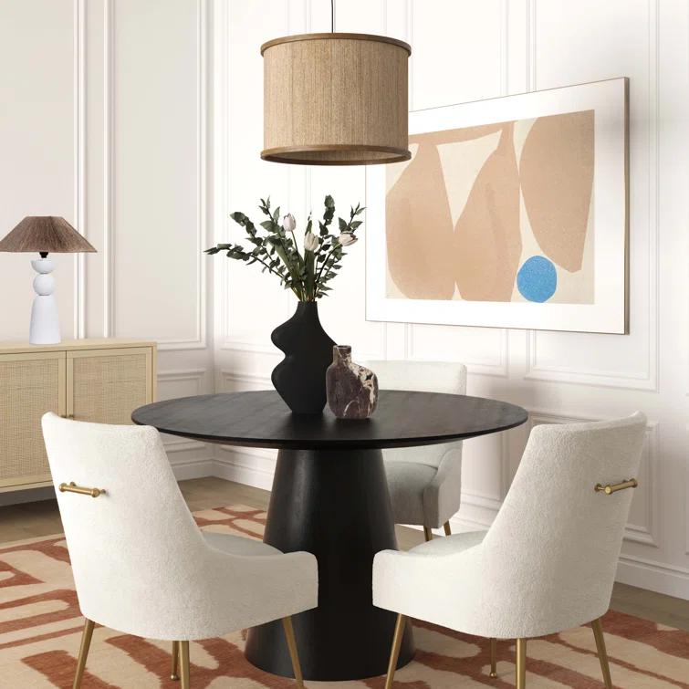 Beatrix 19'' H Velvet Upholstered Metal Parsons Chair