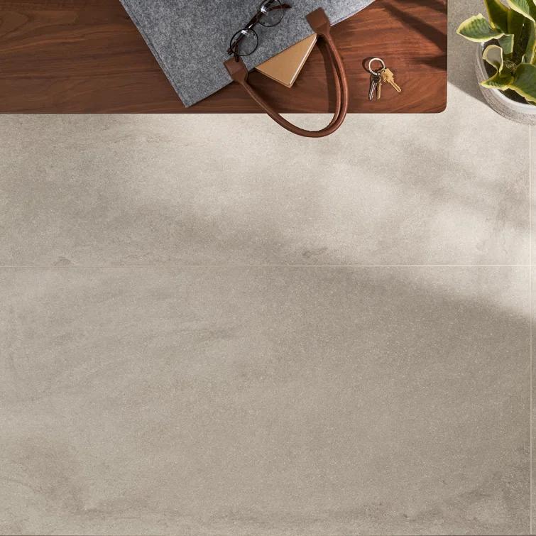 23.62in. x 47.24in. Matte Limestone Look Porcelain Floor and Wall Tile (15.49 Sq. Ft./Case)