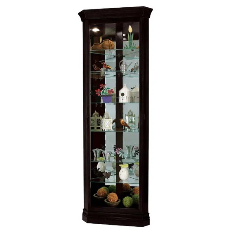 Howard Miller Duane Curio Cabinet 680487 Black Satin