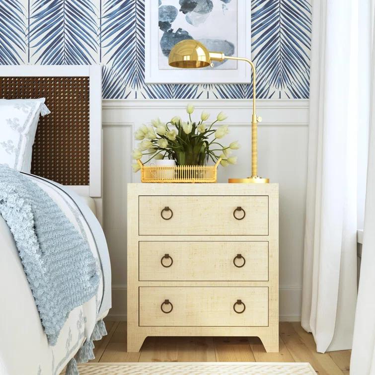 Butler Specialty Company Bar Harbor Natural Raffia 3 Drawer Chest - Natural