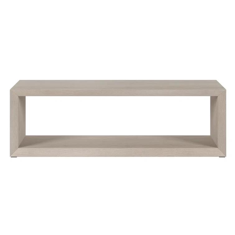Foxtrot Faux Wood Coffee Table With Shelf