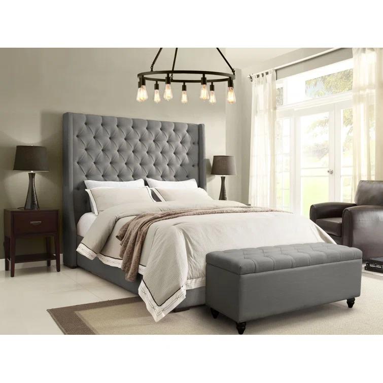 Diamond Sofa Park Avenue Upholstered Wingback Bed