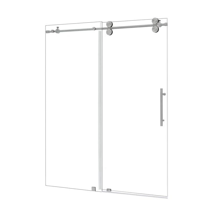 56" - 60" W x 78" H Single Sliding Frameless Shower Door