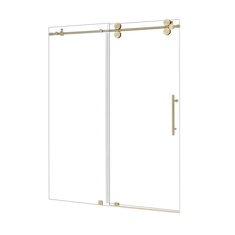 Altair SD80360-SS-BG 56" - 60" W x 78" H Single Sliding Frameless Shower Door