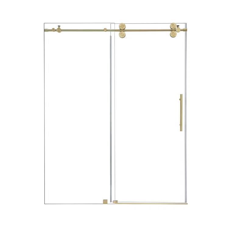 Altair SD80360-SS-BG 56" - 60" W x 78" H Single Sliding Frameless Shower Door