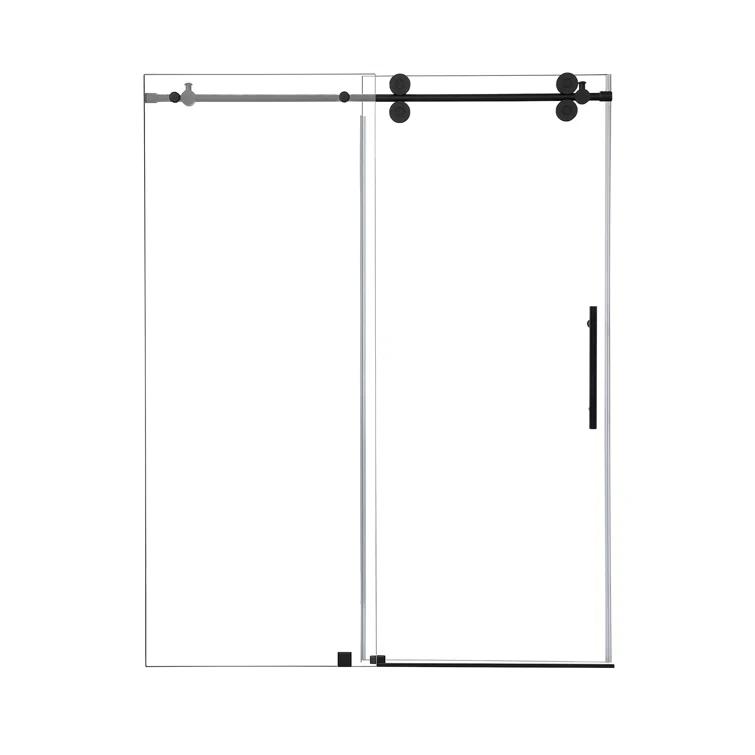 56" - 60" W x 78" H Single Sliding Frameless Shower Door
