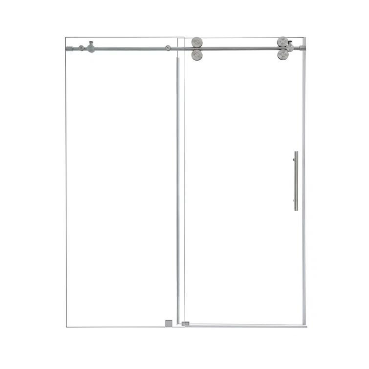 64" - 68" W x 78" H Single Sliding Frameless Shower Door