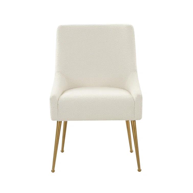 Beatrix 19'' H Velvet Upholstered Metal Parsons Chair