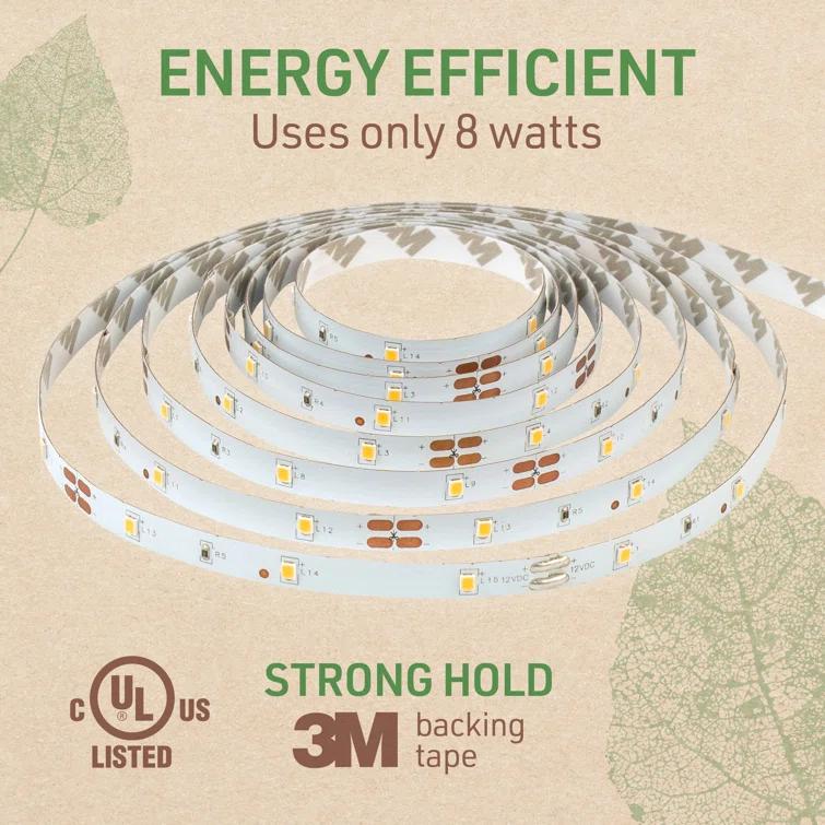 Warm White 98" LED Strip Light Kit