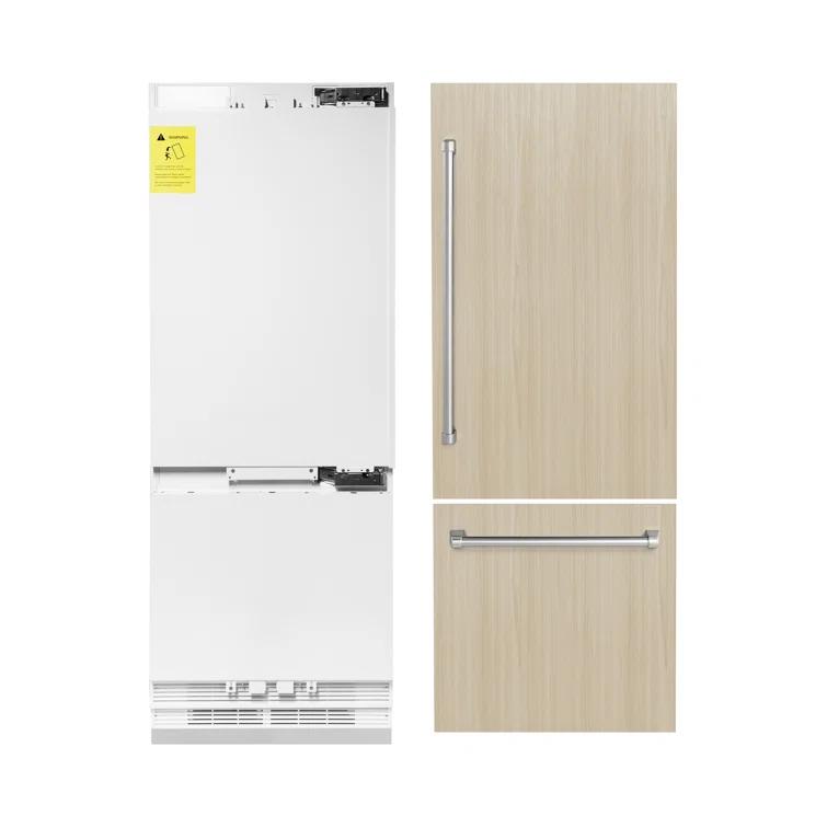 ZLINE KITCHEN AND BATH RBIV30 bottom freezer built in refrigerator