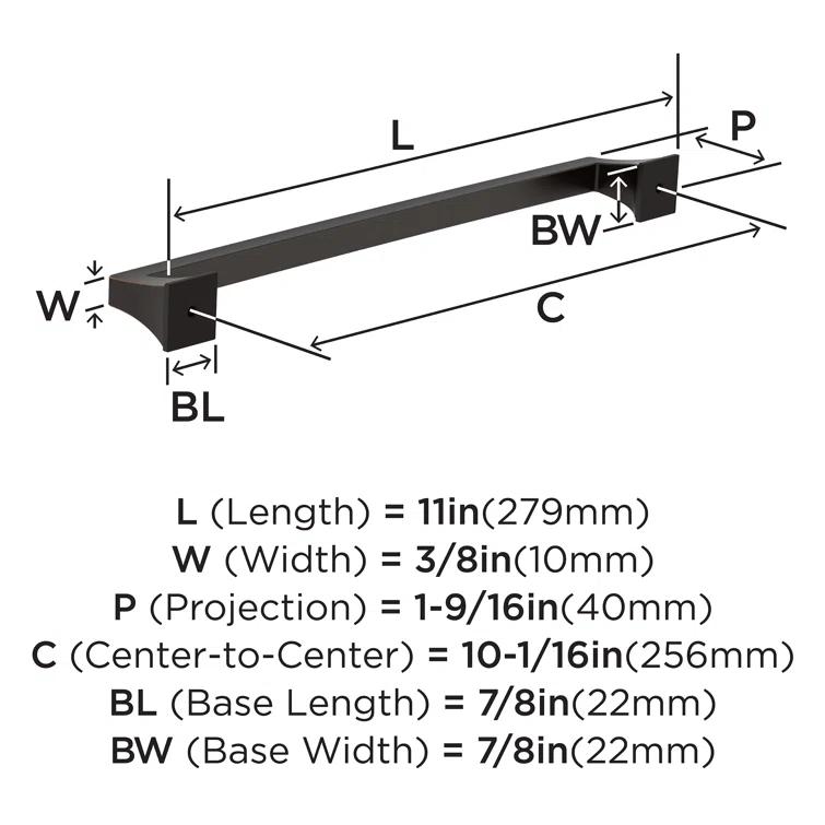 Mulholland 6 5/16" Center to Center Bar Pull