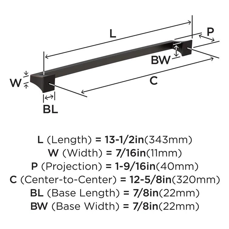 Mulholland 6 5/16" Center to Center Bar Pull