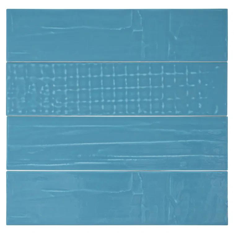 Andova Perfecto-Marvelli 4-in. x 16-in. Subway Textured Glossy Ceramic Wall Tile