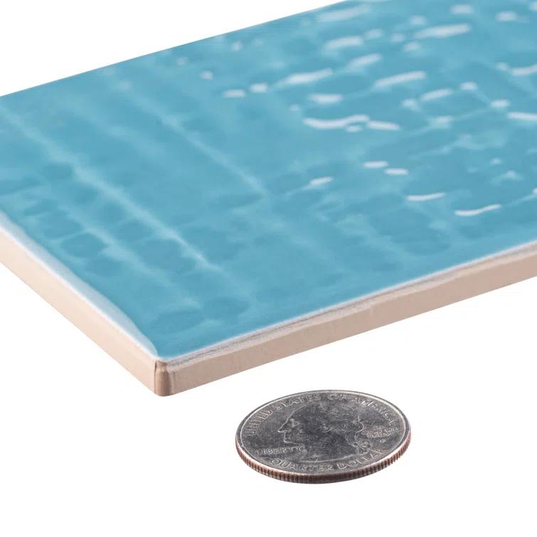 Andova Perfecto-Marvelli 4-in. x 16-in. Subway Textured Glossy Ceramic Wall Tile