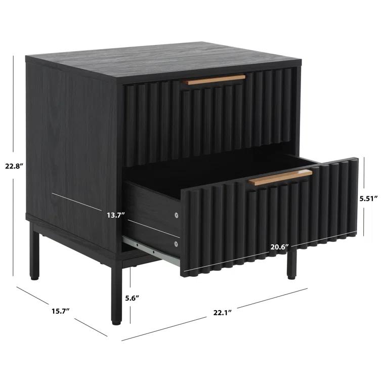 Burgess 2 - Drawer Nightstand