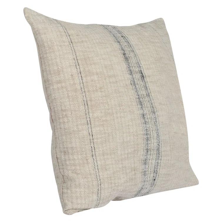 Lamina Pillow - Natural and Black / 22" x 22"