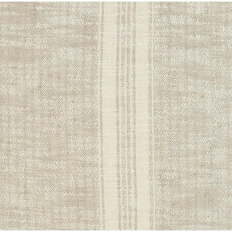Lamina Pillow - Natural and Ivory / 22" x 22"