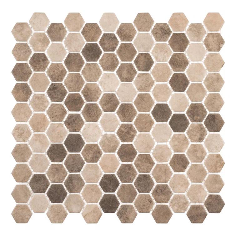 Trillions Hexagon Honeycomb Glass Mosaic Kitchen Backsplash, Bathroom, Shower, Pool, Wall and Floor Tile