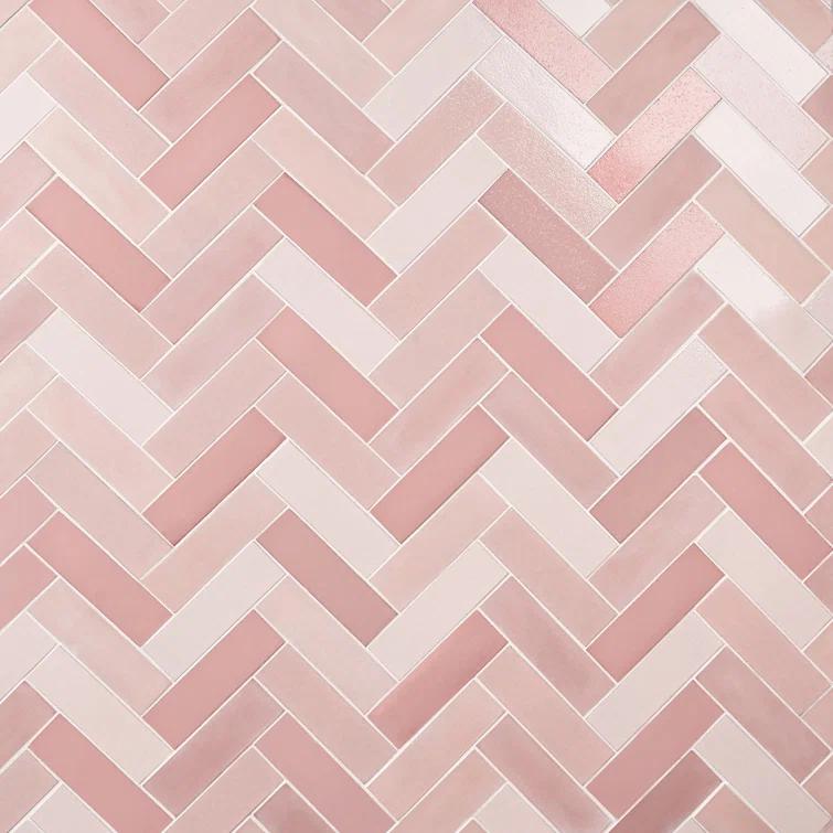 Groovy Blend 2" x 8" Glossy Lava Stone Subway Wall Tile (3.88 Sq. Ft. / Case)
