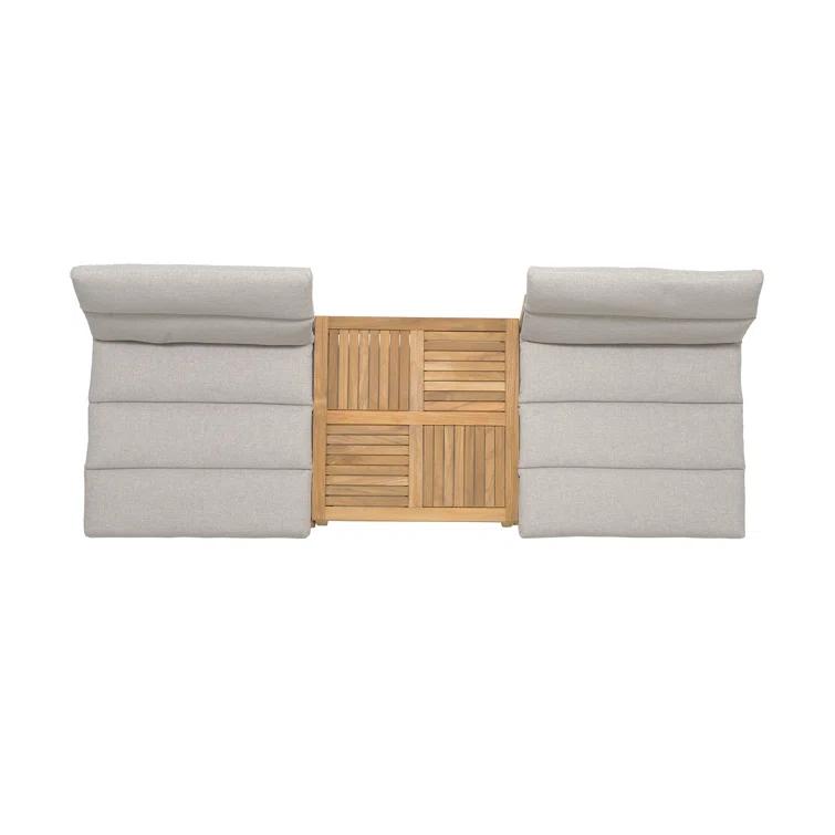 Britney 3 Piece Teak Seating Group with Cushions