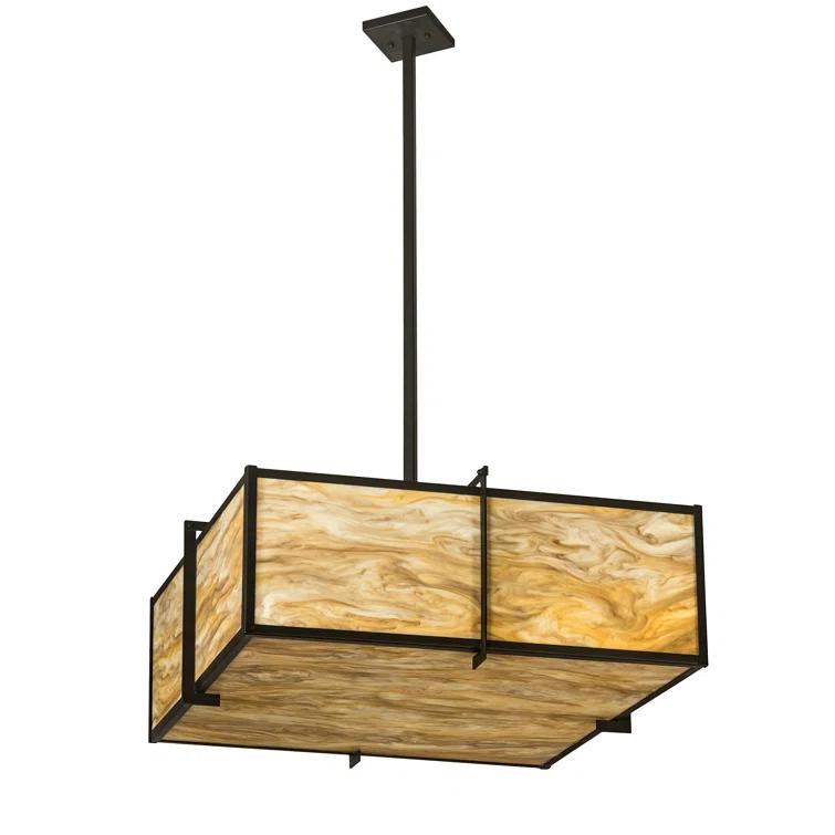 2nd Ave Lighting 4 - Light Brown Shaded Pendant