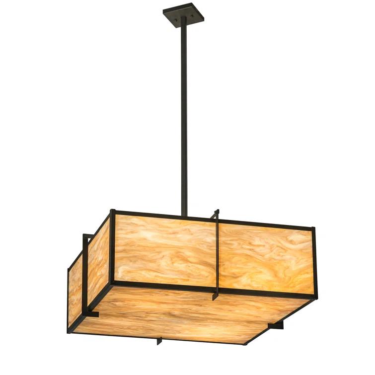 2nd Ave Lighting 4 - Light Brown Shaded Pendant