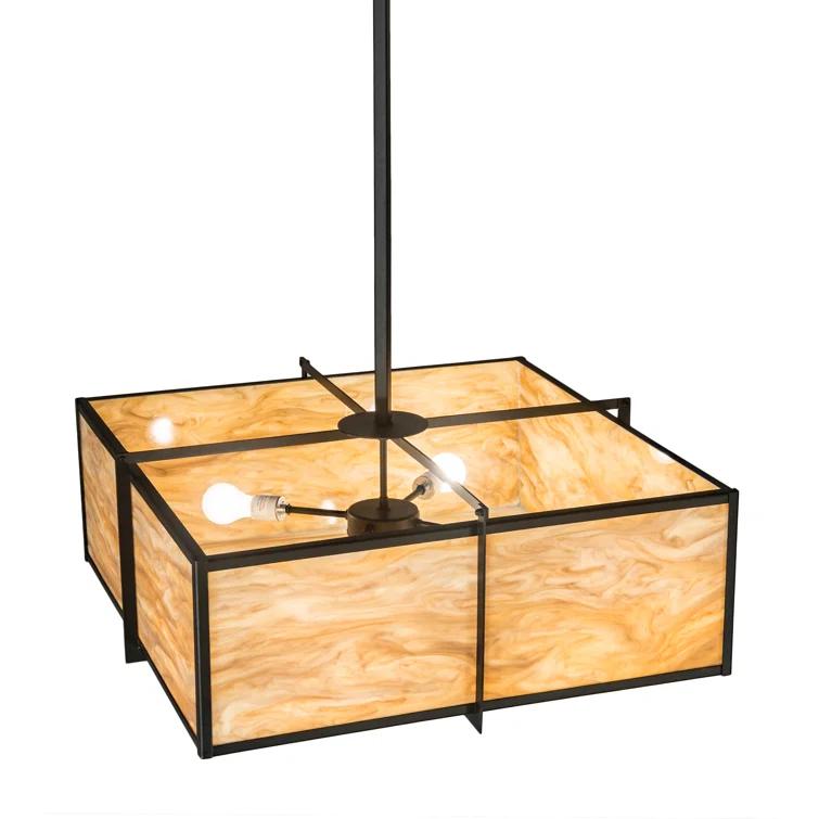 2nd Ave Lighting 4 - Light Brown Shaded Pendant