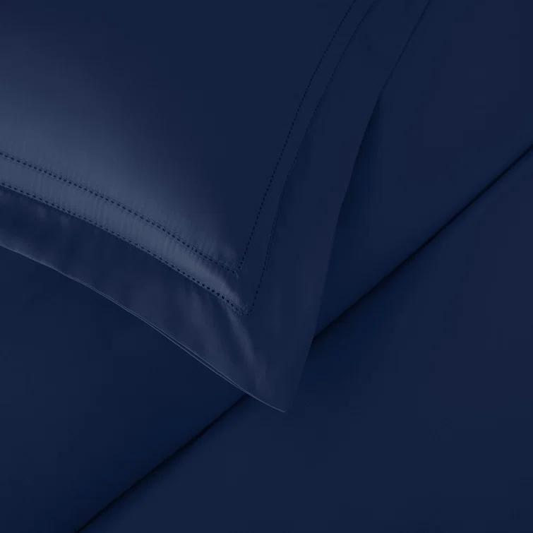 Midnight Blue Queen Egyptian Cotton Duvet Cover Set