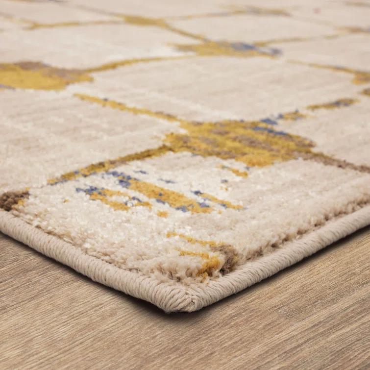 Scott Living Abstract Brown/Ivory Area Rug