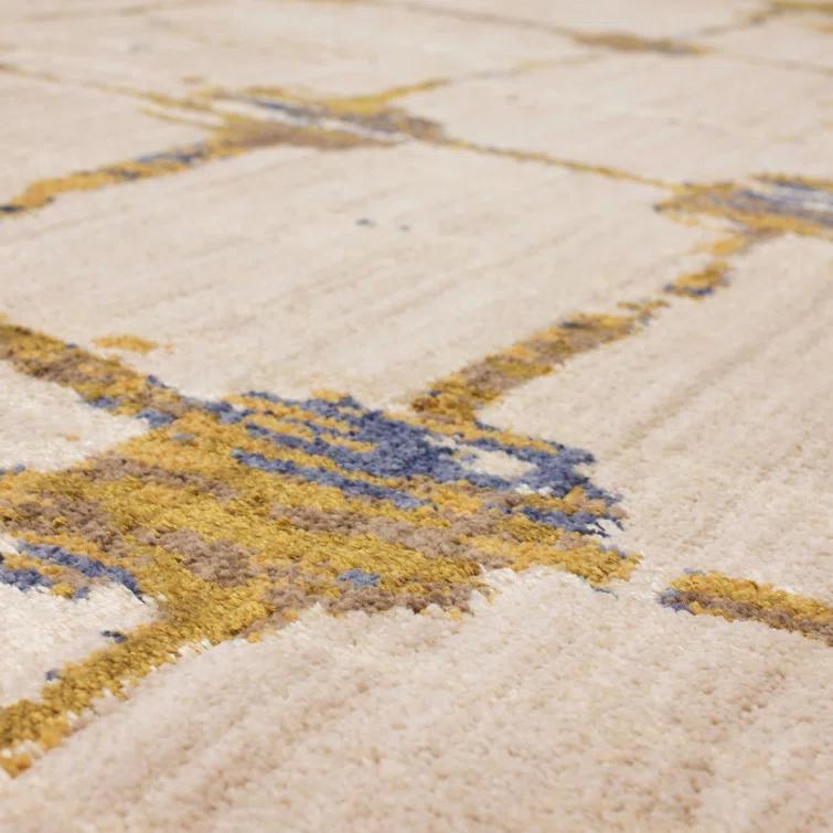 Scott Living Abstract Brown/Ivory Area Rug