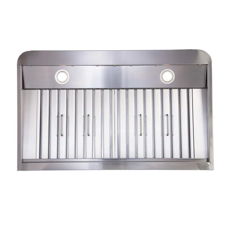 Kucht 36" Stainless Steel 900 CFM Ducted (Vented) Under Cabinet Range Hood with Baffle Filter