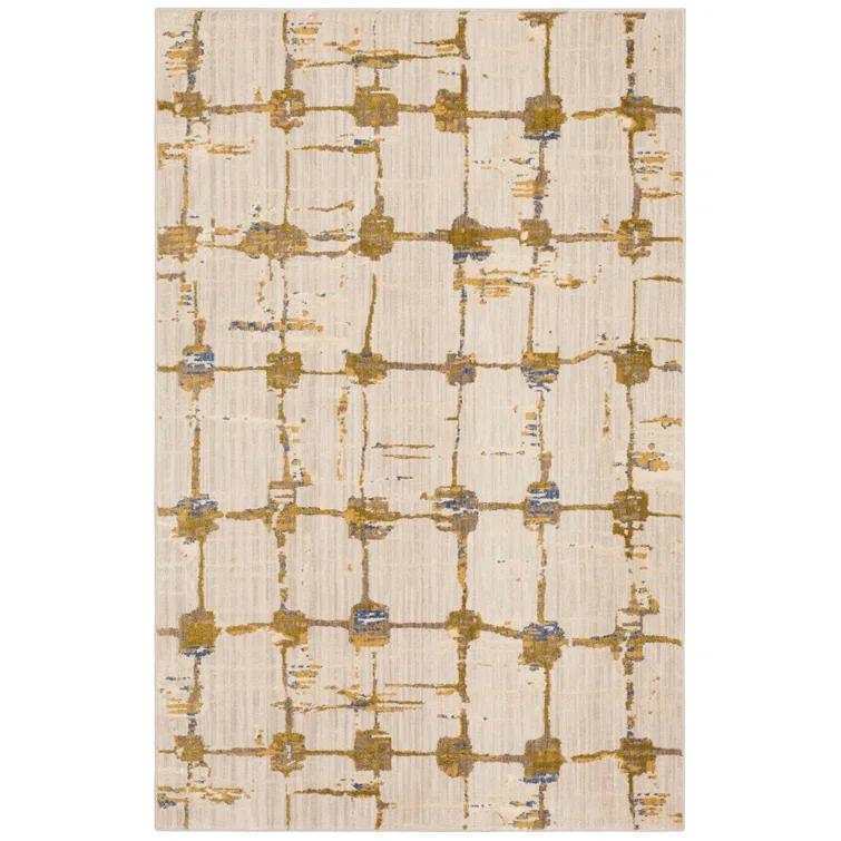 Scott Living Abstract Brown/Ivory Area Rug