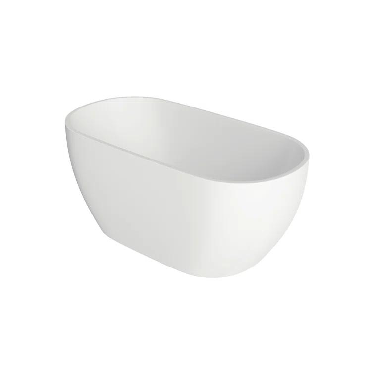 59.06'' x 29.53'' Freestanding Soaking Acrylic Bathtub
