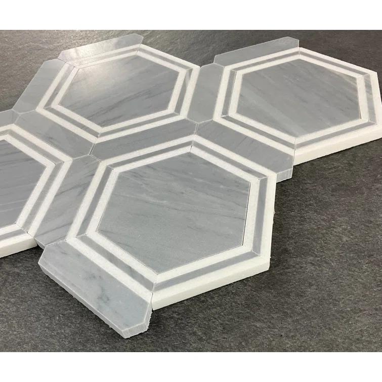 Marble Honeycomb Mosaic Wall & Floor Tile