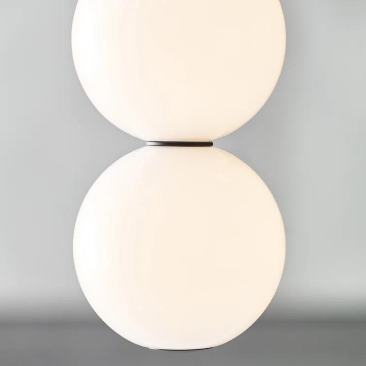 Nightshade Black Glass LED Globe Pendant Light