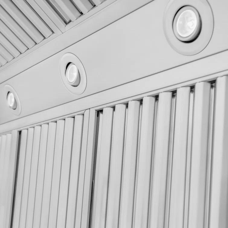 ZLINE 48 in. Professional Ducted Wall Mount Range Hood in Stainless Steel (697-48)