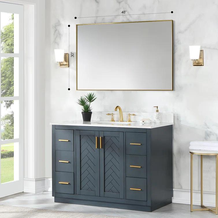 Altair Metal Flat Wall Mirror