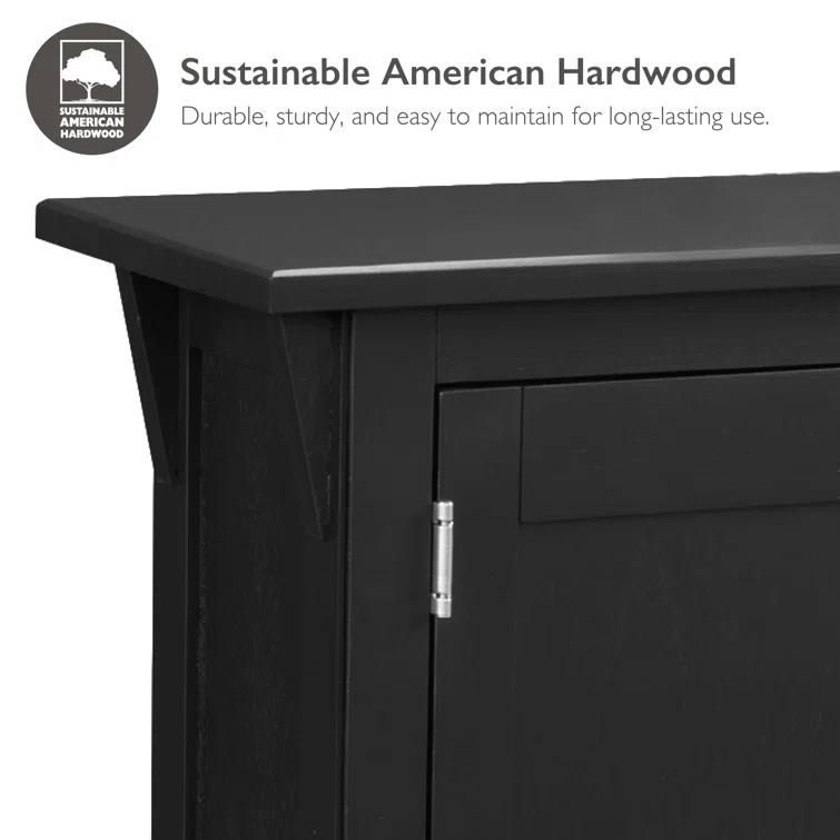 Mission Solid + Manufactured Wood Foyer Hall Cabinet Stand