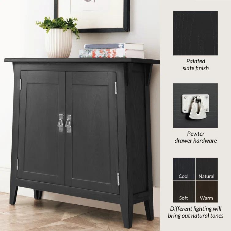 Mission Solid + Manufactured Wood Foyer Hall Cabinet Stand