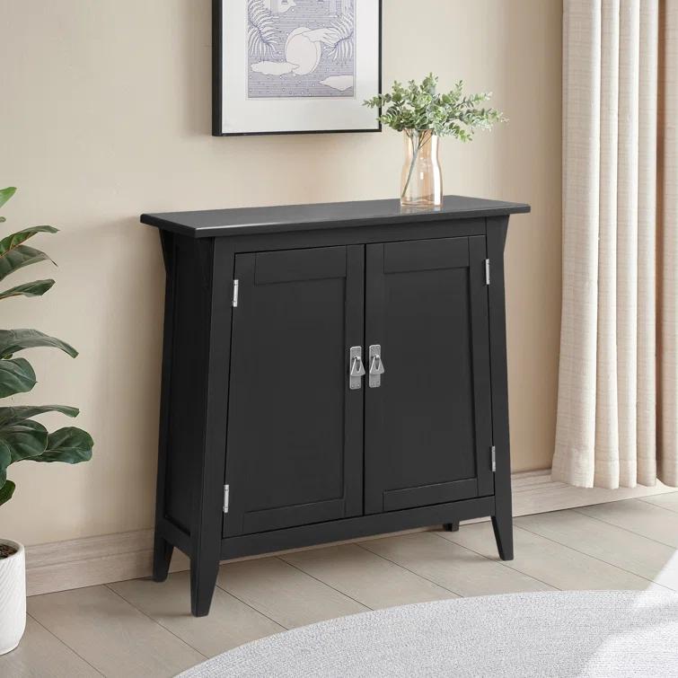 Mission Solid + Manufactured Wood Foyer Hall Cabinet Stand