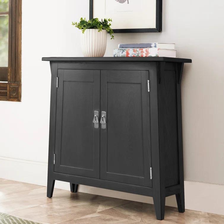 Mission Solid + Manufactured Wood Foyer Hall Cabinet Stand