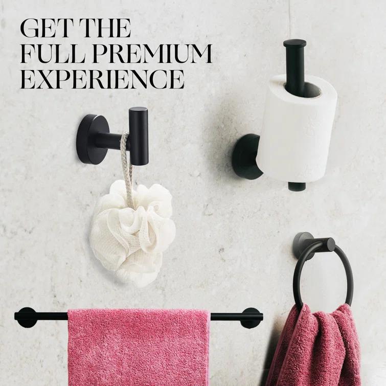 Marmolux Accessories 4 - Piece Bathroom Hardware Set S911-4BK