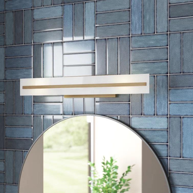 Midnight Black Satin Etched Glass 3-Light Vanity Fixture