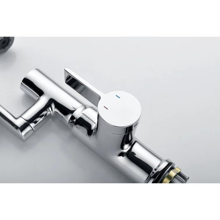 Lefton Rotatable Single Hole Bathroom Faucet with Temperature Display BF2204