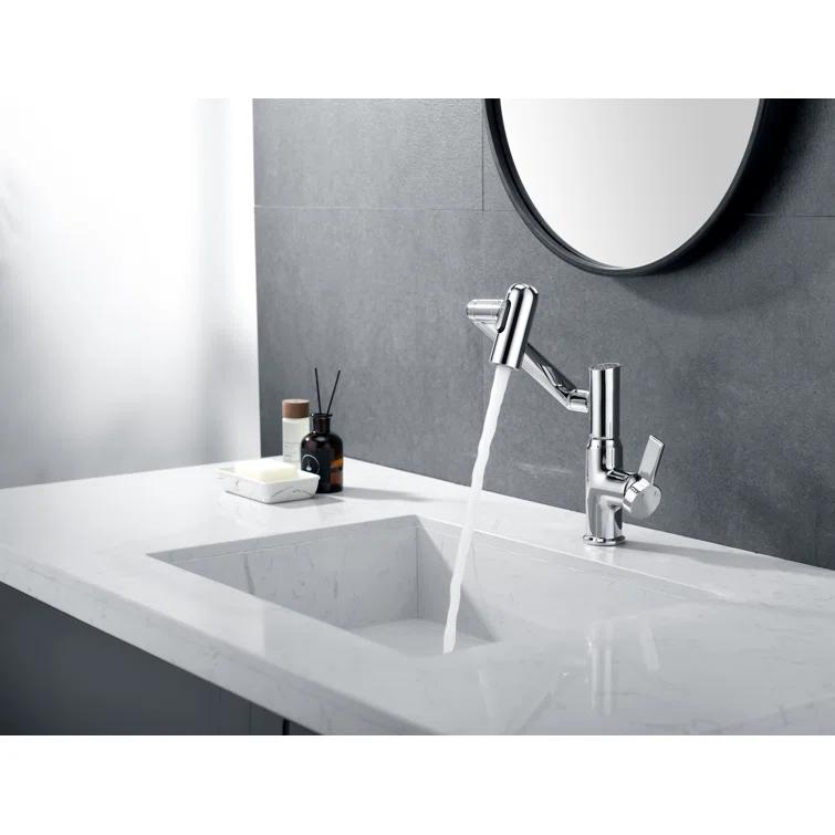 Lefton Rotatable Single Hole Bathroom Faucet with Temperature Display BF2204