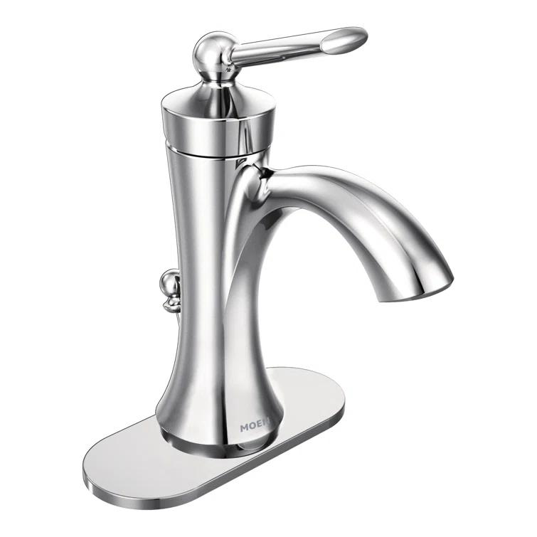 Wynford Single Hole Bathroom Faucet with Drain Assembly