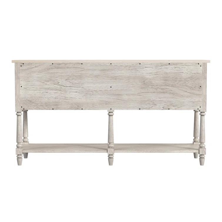 Danielle 65" Gray Marble Transitional Sideboard